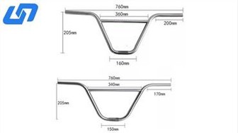 BMX Titanium ohjaustanko